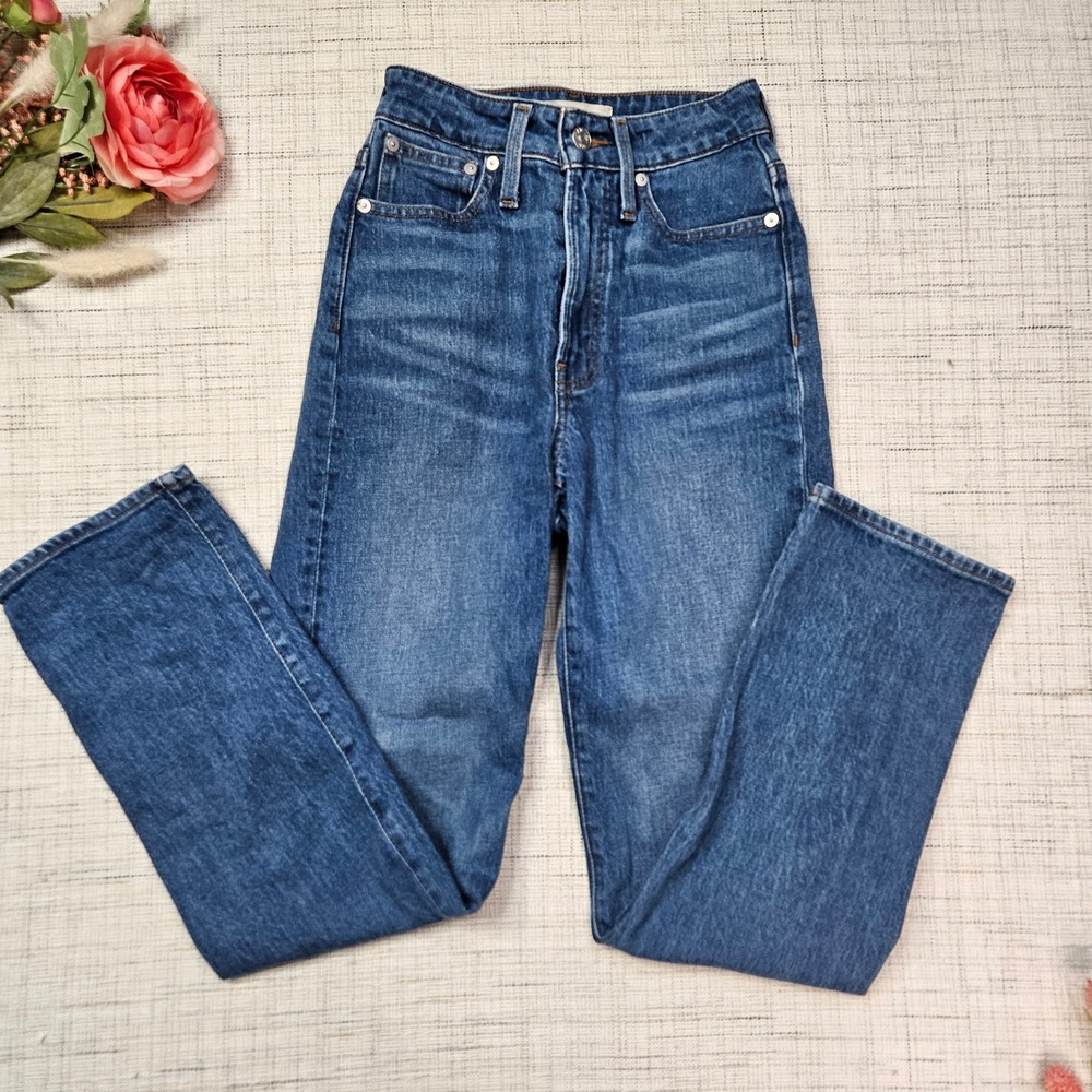Madewell‎ Curvy Perfect Vintage Straight Jeans Mayfield Wash  Womens 23